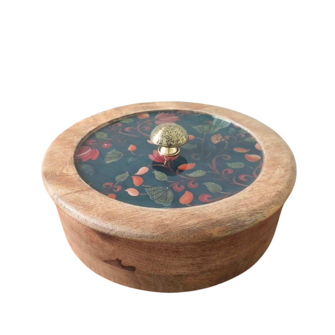 Sophisticated Wooden Multipurpose Storage Box  | Ecofriendly Tableware | Stylish & Durable